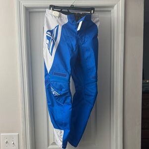 Men's Blue and White racing pants
